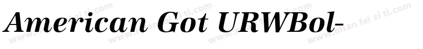 American Got URWBol字体转换